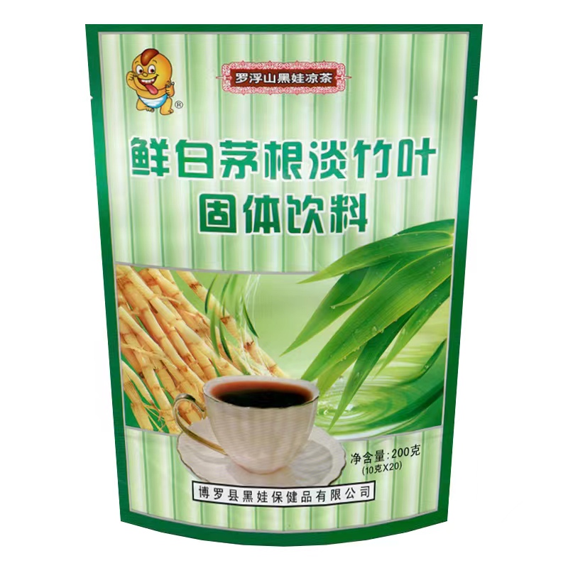 （羅浮山黑娃）鮮白茅根淡竹葉固體飲料